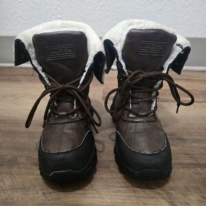 Nautica Kids Indus Faux Leather Shearling Lined Winter Boots